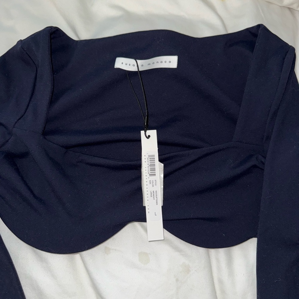 Susana Monaco Sweatheart Crop Top - Picture 3 of 4